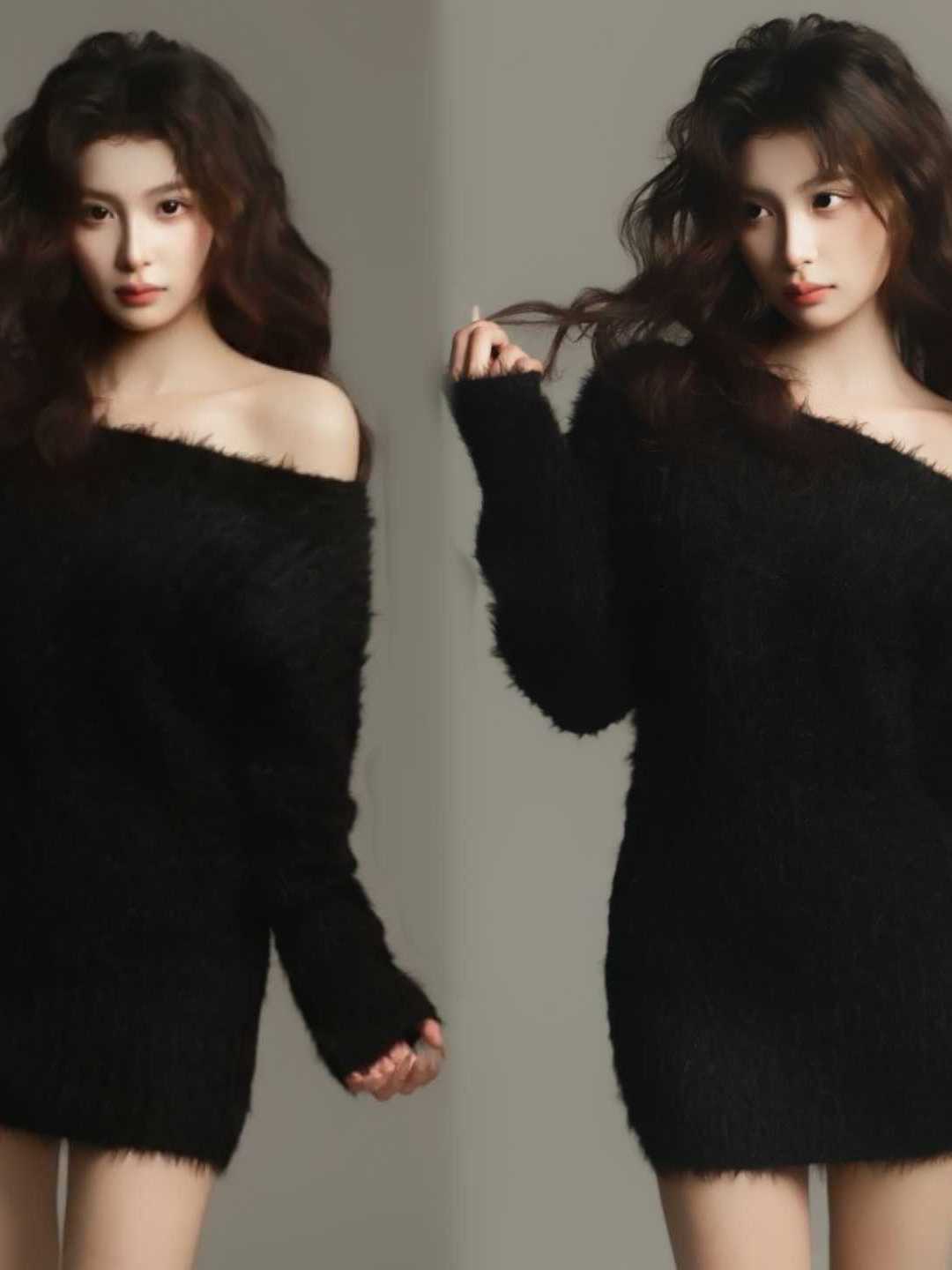 Ethnic Clothing & Online Fashion Store Khaadi Pk - Black Portrait Photography Clothing One Shoulder