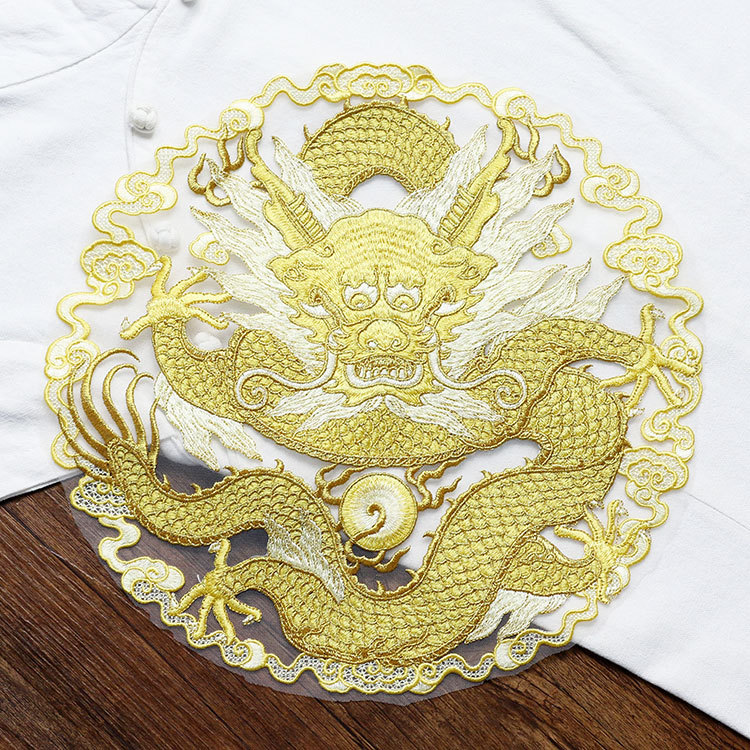 Golden thread dragon circular  - đánh giá và giá Ethnic Fashion Clothing