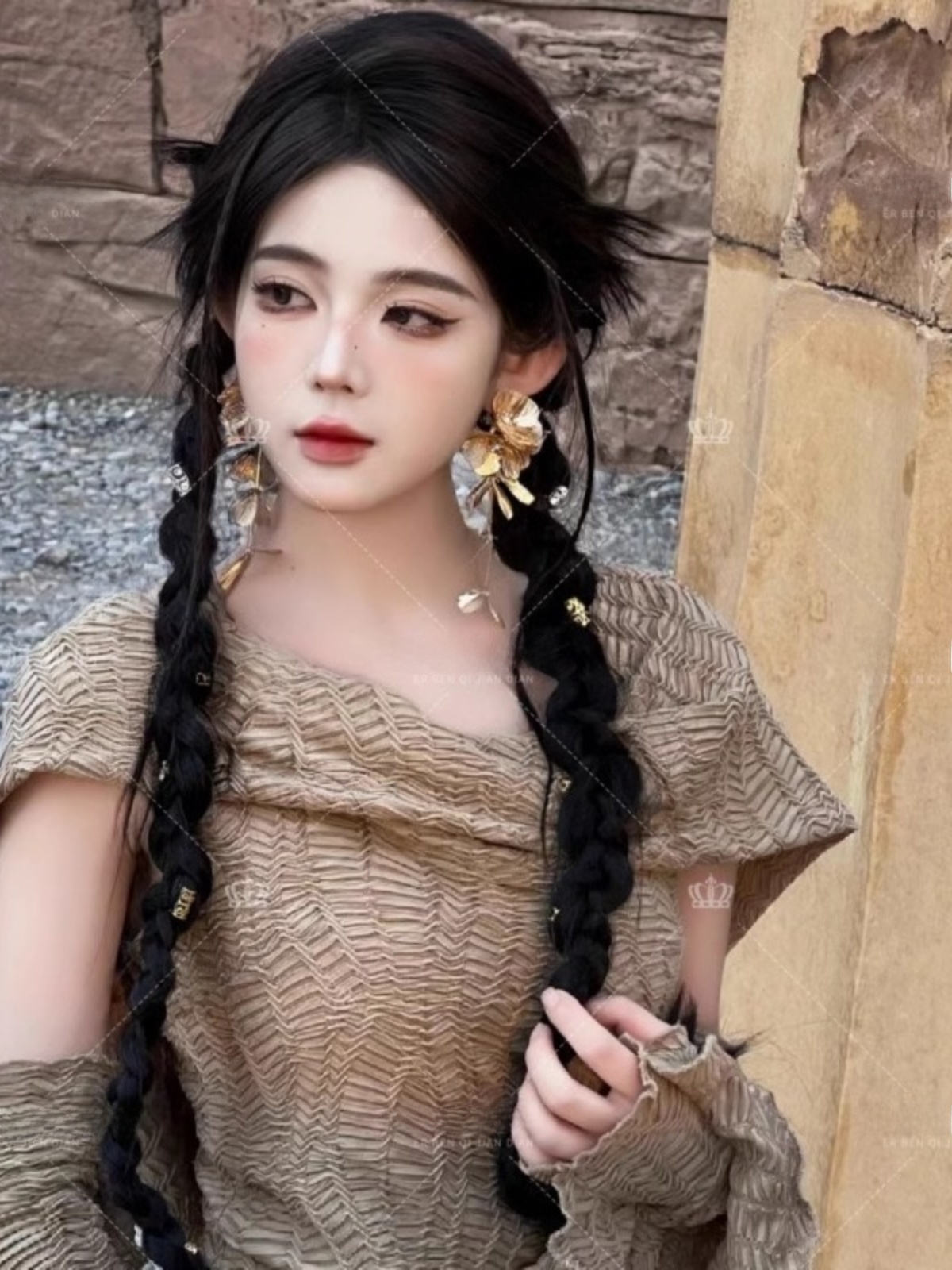 Desert  Themed Long Dress Wome - đánh giá và giá Ethnic Fashion Clothing