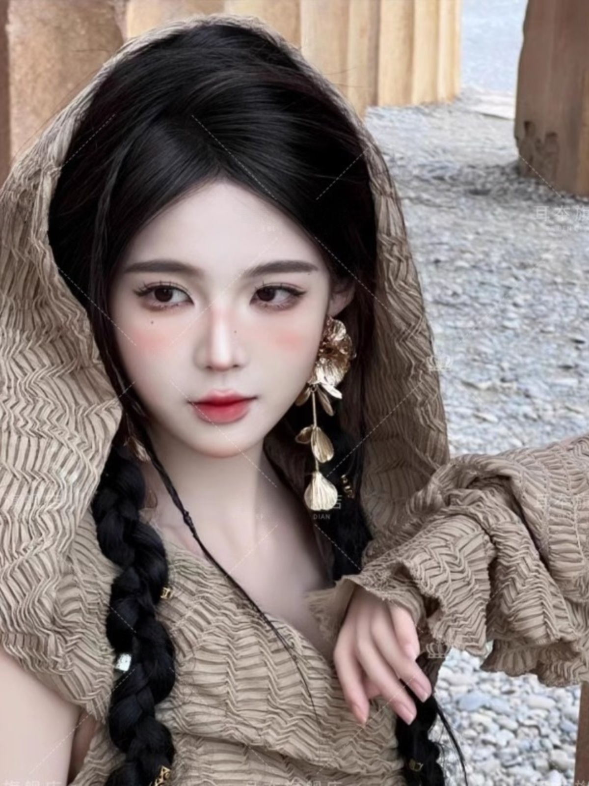 Desert  Themed Long Dress Wome - đánh giá và giá Ethnic Fashion Clothing