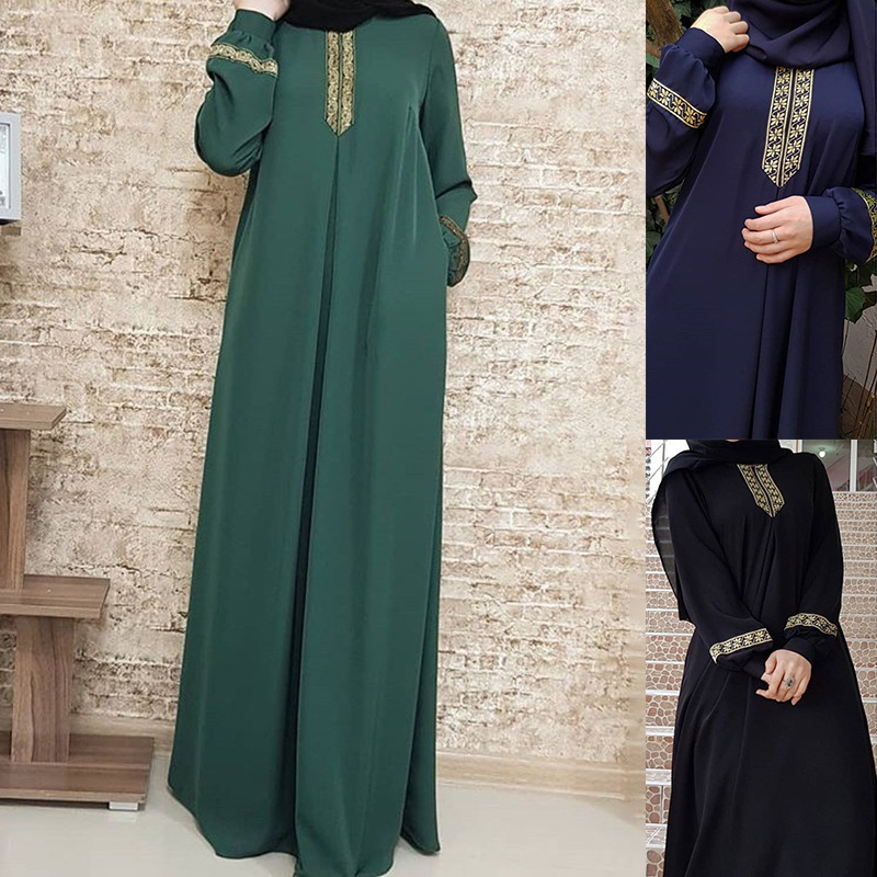 Muslim Ethnic Style Print Abay - đánh giá và giá Winter Ethnic Fashion For Women