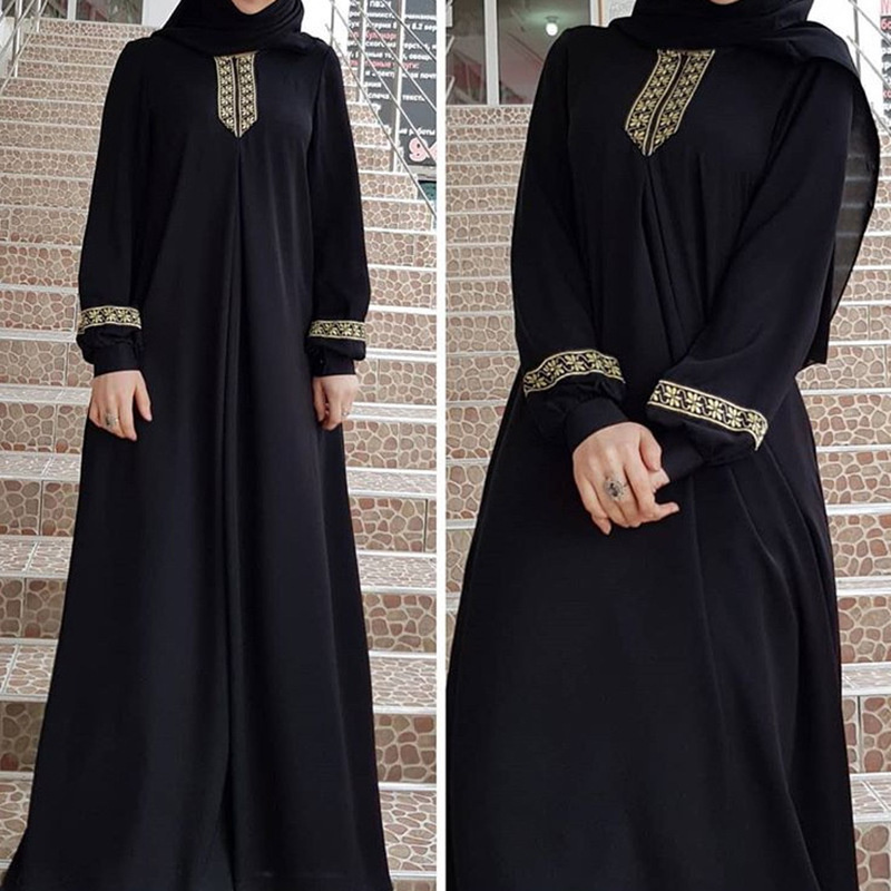 Muslim Ethnic Style Print Abay - đánh giá và giá Winter Ethnic Fashion For Women