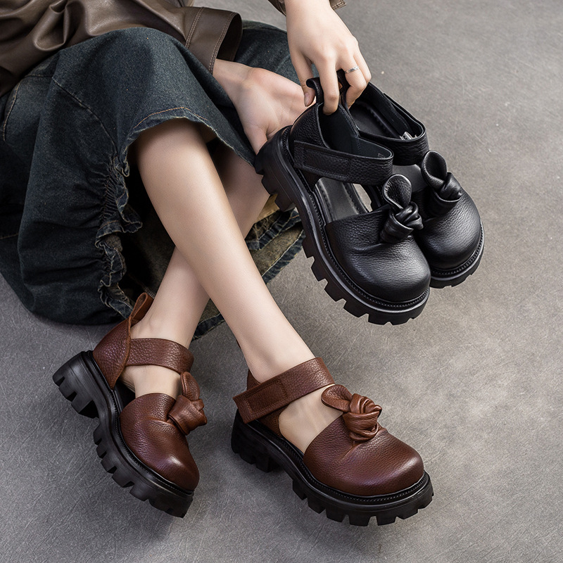 5cm Ethnic Knot Platform Wedge - đánh giá và giá Ethnic Fashion For Women
