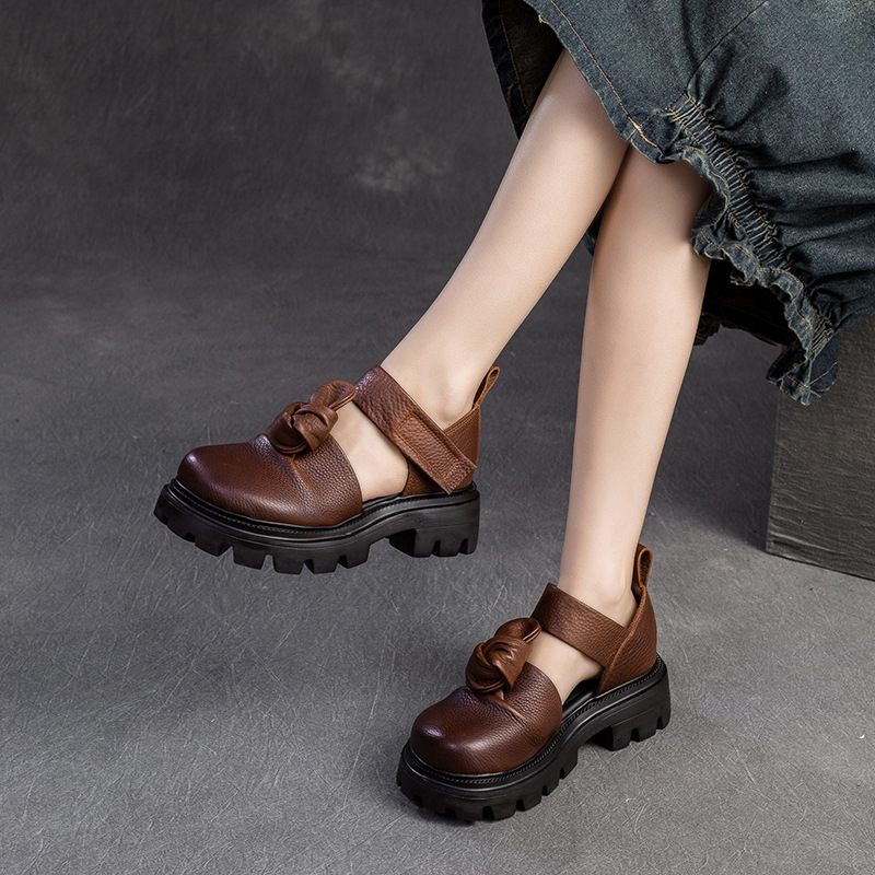 5cm Ethnic Knot Platform Wedge - đánh giá và giá Ethnic Fashion For Women