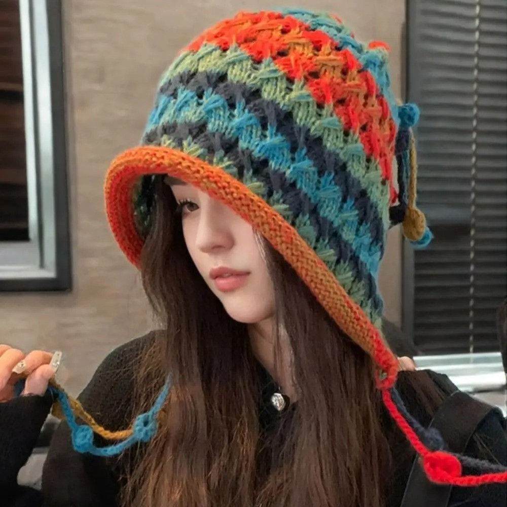 Fashion Rainbow Striped Knitte - đánh giá và giá Winter Ethnic Fashion For Women