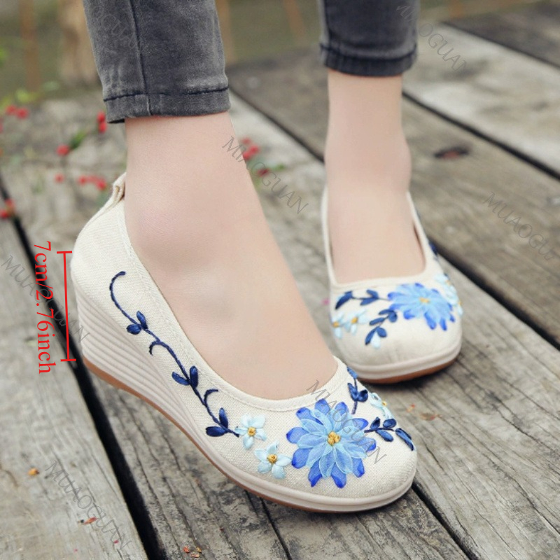 Embroidered Women Comfort Wedg - đánh giá và giá Ethnic Fashion For Women