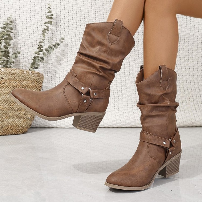 Womens Mid-Calf Boots Retro St - đánh giá và giá Ethnic Fashion For Women