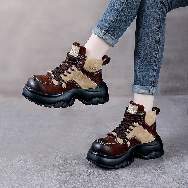 6cm Genuine Leather Wedge Fash - đánh giá và giá Winter Ethnic Fashion For Women